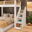 Ver mais imagens de Beliche Family Adulto com Cama Casal Star Plus Casatema MadeiraOriginals Branco/Amadeirado Montana