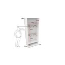 Ver imagem 3 de Armário Cabideiro Marina M19 100% Mdf Closet Lojas Expositor Vetorial Móveis Branco