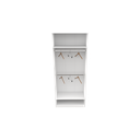 Ver imagem 1 de Armário Cabideiro Marina M19 100% Mdf Closet Lojas Expositor Vetorial Móveis Branco