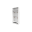 Ver imagem 2 de Armário Cabideiro Marina M19 100% Mdf Closet Lojas Expositor Vetorial Móveis Branco