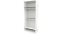 Ver imagem 2 de Armário Cabideiro Marina M19 100% Mdf Closet Lojas Expositor Vetorial Móveis Branco
