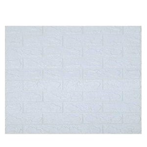 Kit 10 Un/ Espuma 3d - Tijolo Rústico - Branco