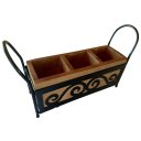 Ver imagem 7 de Porta Talheres e Utensílios em Ferro e Madeira Organizador de Mesa Posta Decorativo