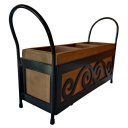 Ver imagem 6 de Porta Talheres e Utensílios em Ferro e Madeira Organizador de Mesa Posta Decorativo