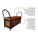 Ver imagem 4 de Porta Talheres e Utensílios em Ferro e Madeira Organizador de Mesa Posta Decorativo