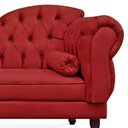 Ver imagem 2 de Divã Recamier Namoradeira C/Capitonê+ 02 Puffs-Ecotec Decor