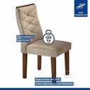 Ver imagem 6 de Conjunto 8 Cadeiras para Sala de Jantar Germany Bege/Chocolate