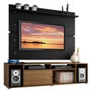 Ver imagem 2 de Rack Madesa Cancun e Painel para TV até 65 Polegadas Rustic/Preto 5Z8N Cor:Rustic/Preto