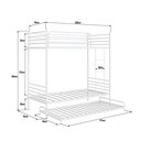 Ver imagem 3 de Beliche Solteiro em Ferro James + Cama Auxiliar:branco