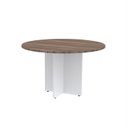 Ver imagem 1 de Mesa Reunião Redonda MRR1100P25PP Marrom e Branco