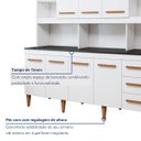 Ver imagem 4 de Kit de Cozinha Atenas 7 Portas 3 Gavetas - Kaiki Móveis Branco