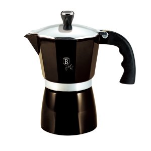 Cafeteira Italiana 6 Xícaras 300ml Shiny Black Berlinger Haus