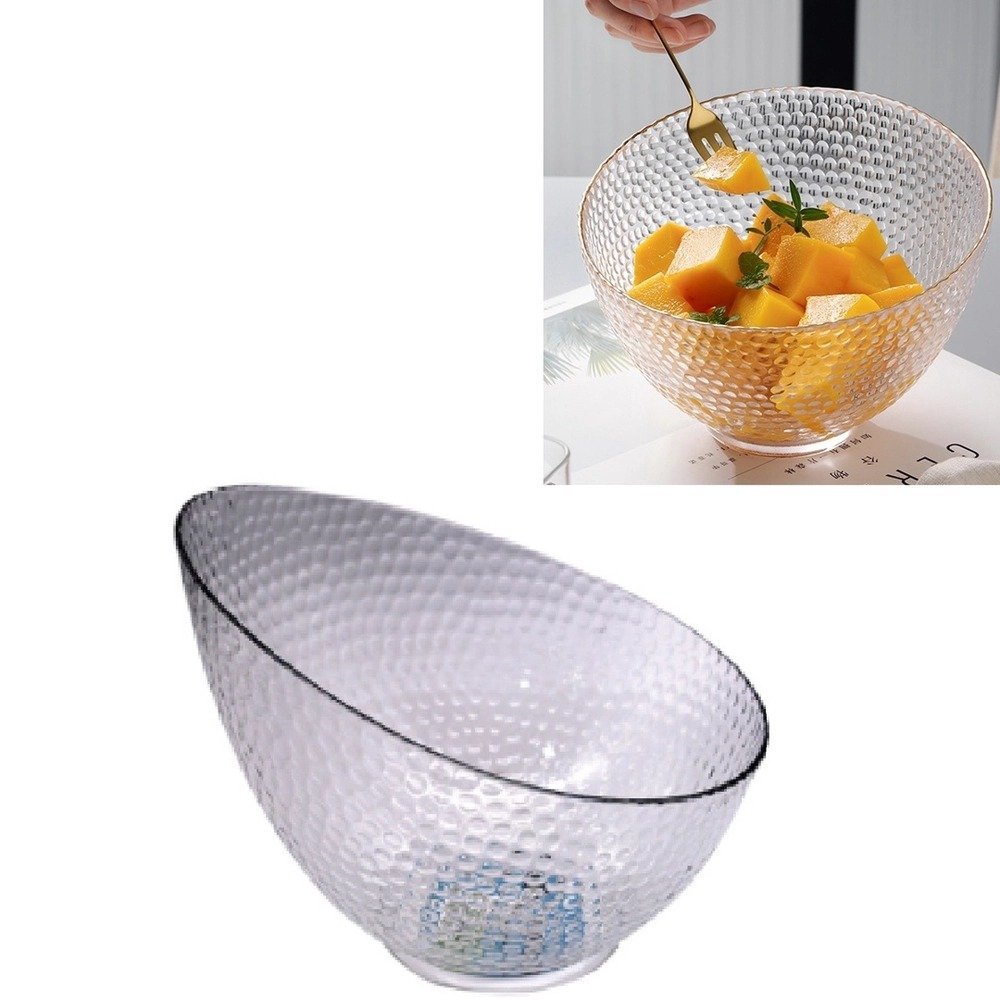 3 Tigelas Bowl Fruteira Saladeira Transparente Chanfrada - 4
