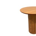 Ver imagem 2 de Mesa Lateral Cilíndrica 41cm Freijó