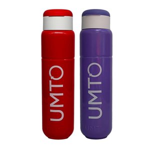 Kit 2 Garrafas Umto Super-resistente 500 Ml Vermelho e Lilás - Vermelho