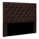 Ver imagem 1 de Cabeceira Casal 1,40m Toledo Suede Marrom - Pallazio