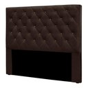 Ver imagem 4 de Cabeceira Casal 1,40m Toledo Suede Marrom - Pallazio