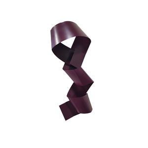 Decoração Escultura de Parede Abstrata em Aço Cor Bordô Exclusiva no Brasil  Para Sala Quarto Escrit