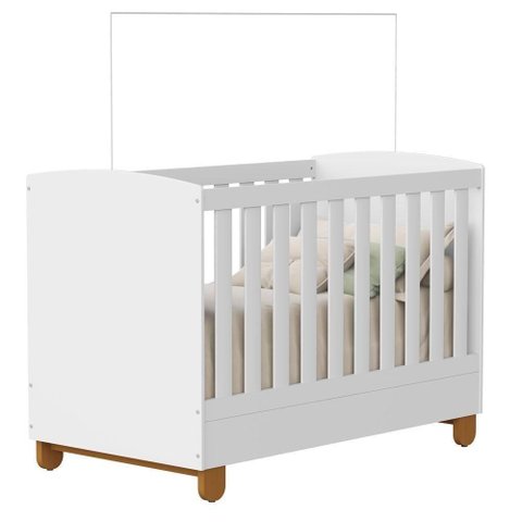 Berço Americano Apolo MDF Branco Fosco Reller Móveis
