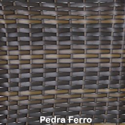 Kit Ascoli 8 Lugares Mesa Giratória Alumínio Fibra Sintética Trama Original - 7