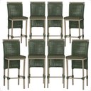 Ver imagem 1 de 8 Banqueta em Alumínio Roma Fendi Corda Náutica Tecido 13