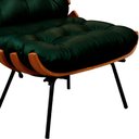 Ver imagem 5 de Poltrona Decorativa Laura 65cm Couro Verde - Sallar Home