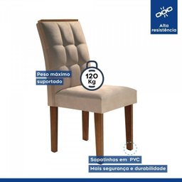 Conjunto 6 Cadeiras Estofadas Madri - 7 Conjunto 6 Cadeiras Estofadas Madri - 7