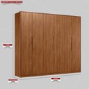 Ver imagem 2 de Guarda Roupa Casal 6 Portas e 6 Gavetas Equador - Nogueira Touch Nogueira Touch