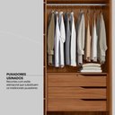 Ver mais imagens de Guarda Roupa Casal 6 Portas e 6 Gavetas Equador - Nogueira Touch Nogueira Touch
