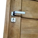 Ver imagem 4 de Kit Porta de Madeira Maciça Ekos 210x82cm Batente 14cm Abertura Direita Marrom Uniportas