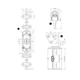 Barra para Fechadura Cremona 1000 Mm Fgvtn - 3