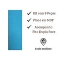 Ver imagem 3 de Cabeceira Estofada P/ Cama Queen com 8 Placas em Suede 45cm:azul Bebe
