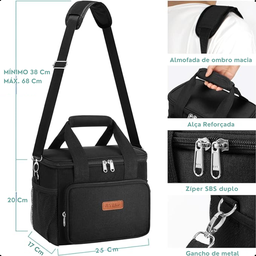 Bolsa Termica Bag Marmita Lancheira Portatil Multiuso 10l - 5