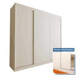 Conjunto Guarda Roupa Casal Premium 205,9cm 3 Portas  e Cômoda 129,5cm 1 Porta 4 Gavetas Minastex - 5