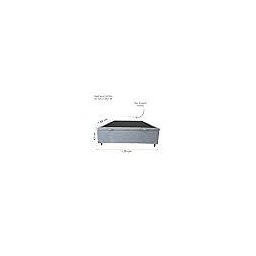 Base Cama Box com Baú Solteiro, Queen, Casal, King Suede Cinza - Cinza - Casal - 11