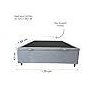 Base Cama Box com Baú Solteiro, Queen, Casal, King Suede Cinza - Cinza - Casal - 11