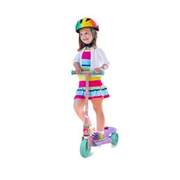 Meu 1º Patinete com Três Rodas para Iniciantes:rosa - 2