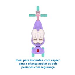 Meu 1º Patinete com Três Rodas para Iniciantes:rosa - 3