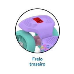 Meu 1º Patinete com Três Rodas para Iniciantes:rosa - 4