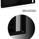 Ver imagem 4 de Janela Veneziana de Aluminio de Correr Lateral 100x150cm Lucasa Ideale Preto
