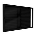 Ver imagem 1 de Janela Veneziana de Aluminio de Correr Lateral 100x150cm Lucasa Ideale Preto