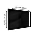 Ver imagem 2 de Janela Veneziana de Aluminio de Correr Lateral 100x150cm Lucasa Ideale Preto