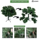 Ver imagem 4 de Árvore de Natal Pompom Verde com Neve Nevada Luxo Grande 1,80m 360 Galhos Cheia Premium Luvinco