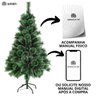 Árvore de Natal Pompom Verde Pontas Nevada 1,80m 360 Galhos Grande Pinheiro Toque de Neve Cheia Luxo - 9