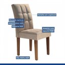 Ver mais imagens de Conjunto 6 Cadeiras Estofadas Hobby