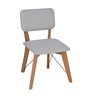 CADEIRA ANA ESTOF TAUARI NAT/ TECID. CINZA DESIGN JOSÉ MACHADO - 1