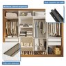 Conjunto Guarda Roupa Casal Premium 279,3cm 4 Portas e Cômoda 1 Porta 4 Gavetas Minastex - 7