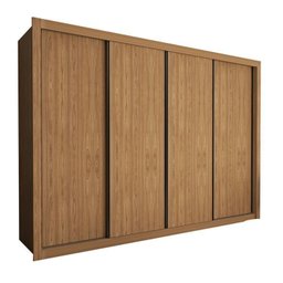 Conjunto Guarda Roupa Casal Premium 279,3cm 4 Portas e Cômoda 1 Porta 4 Gavetas Minastex - 3