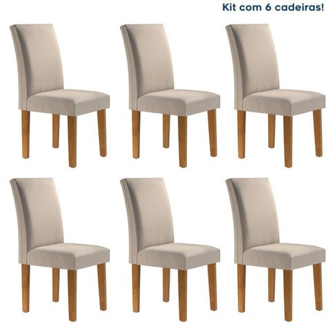 Conjunto 6 Cadeiras para Sala de Jantar Espanha