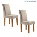 Ver imagem 2 de Conjunto 6 Cadeiras para Sala de Jantar Espanha Bege/Ypê